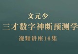 文元少｜三才数字神断预测学视频讲座(16节课)