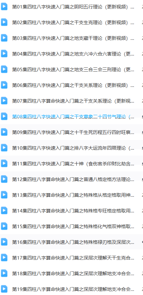 曾氏四柱八字:(初级 中级 高级)课程  第11张