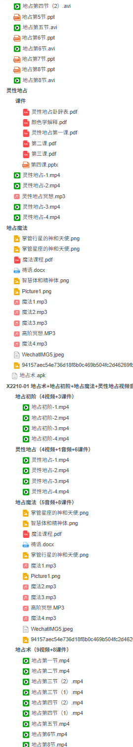 地占术+地占初阶+地占魔法+灵性地占视频音频课教程卜卦 第2张 地占术+地占初阶+地占魔法+灵性地占视频音频课教程卜卦 第2张