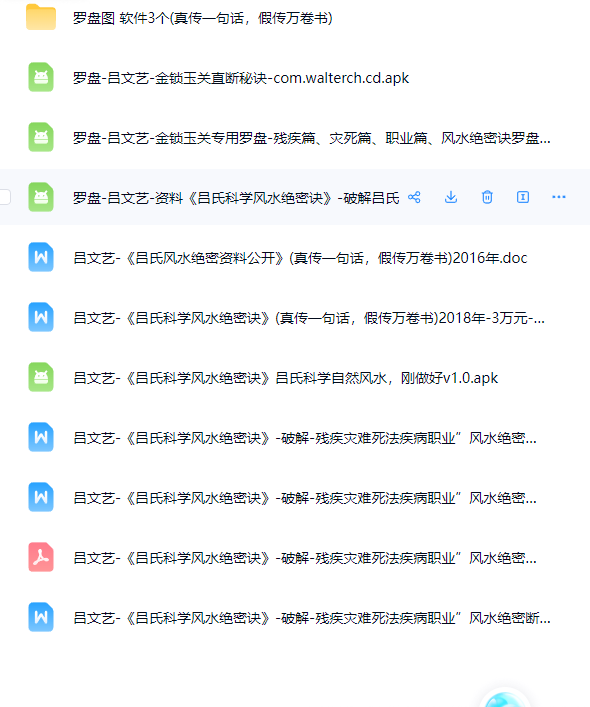 昌文艺-3万元、金锁玉关专用罗盘-残疾篇、灾死篇、职业篇、风水绝密诀罗盘  第1张