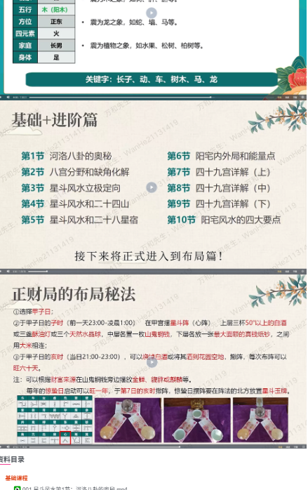 万和老师星斗风水传承班  第2张