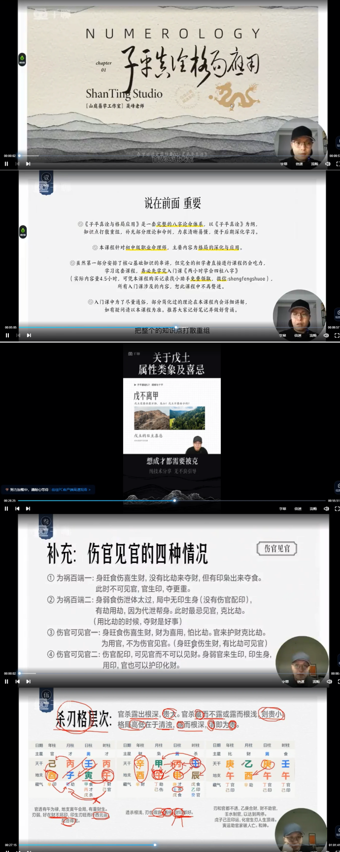 晟峰《子平真诠与格局应用》61集视频  第2张