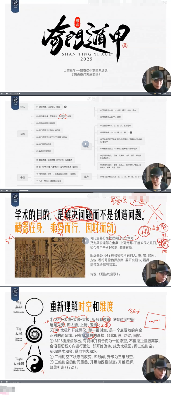 晟峰说易阴盘奇门系统深造(全阶课程)8集视频  第2张