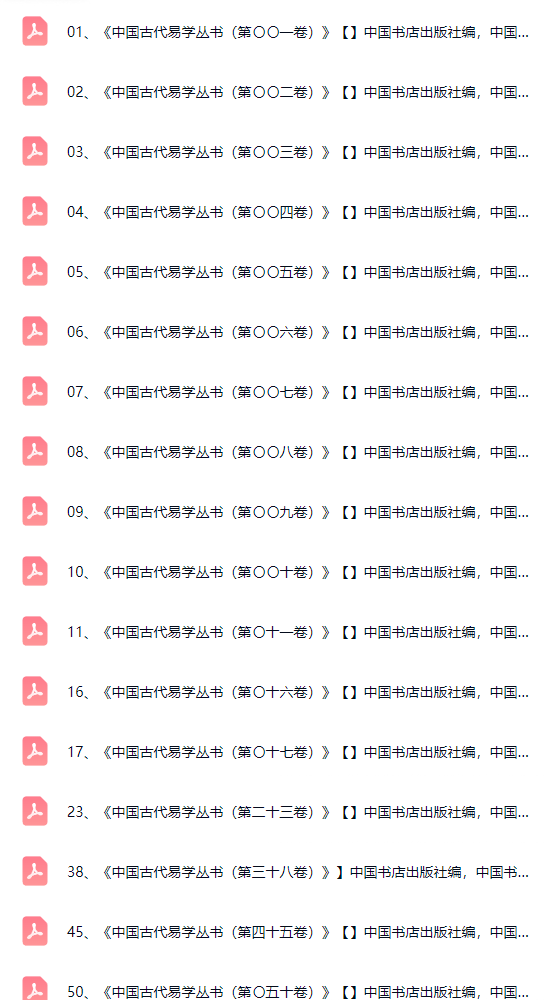 中国古代易学丛书(共50卷)  第4张