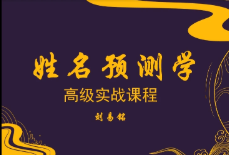 刘易铭《姓名预测学高级课程》(视频72集) 第1张 刘易铭《姓名预测学高级课程》(视频72集) 第1张