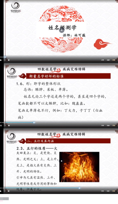 林可微《四数姓名学-灾难疾病预测专题》视频直播课7集约7.5小时  第2张