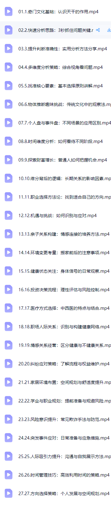 至阳古法奇门遁甲决策学实战分析(全套含运筹)31集视频+28个讲义pdf文档  第2张