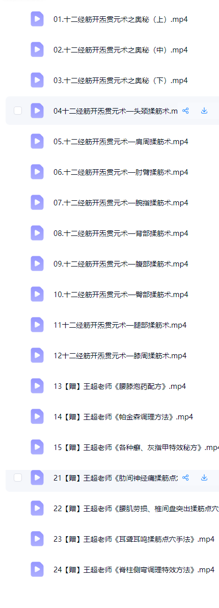 王超《国粹古法十二经筋开炁贯元术-升级版》23集  第2张